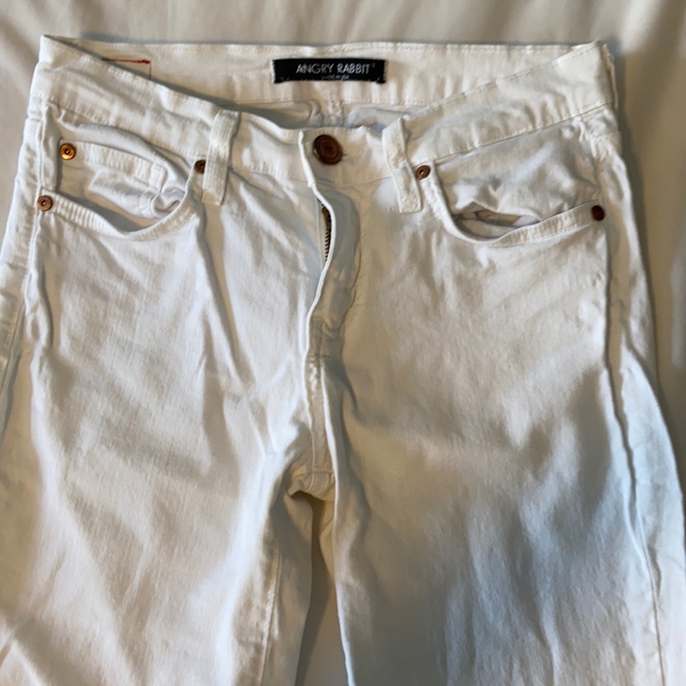 White Angry Rabbit jeans